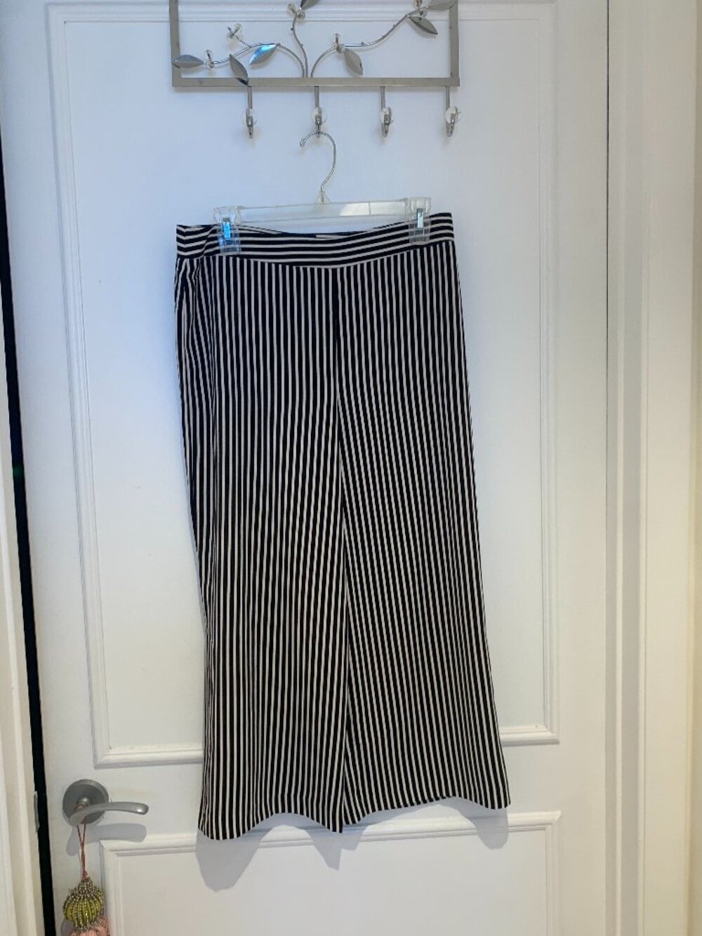 Cynthia Rowley Black/White Striped Flowy Palazzo Pants Size 6, New Without Tags